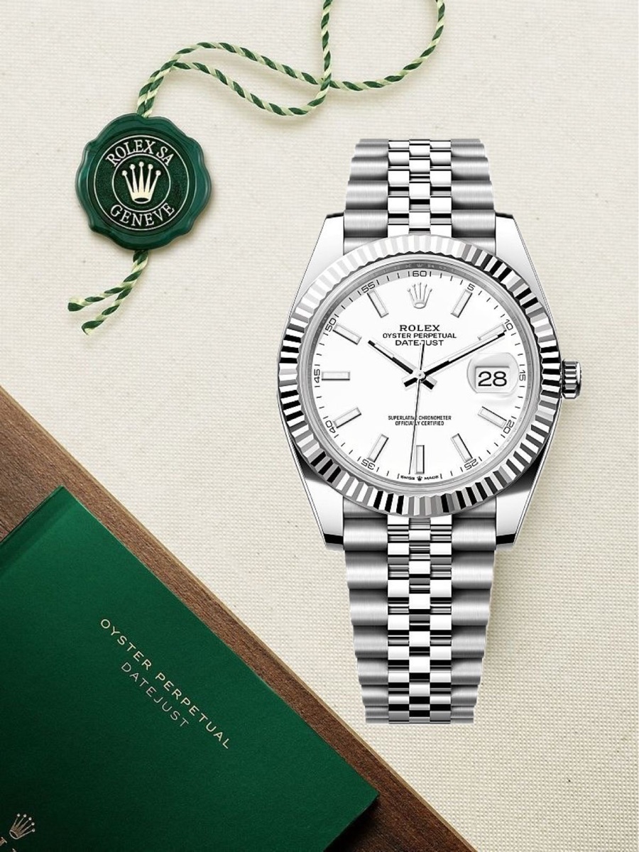 Rolex white wail watch 