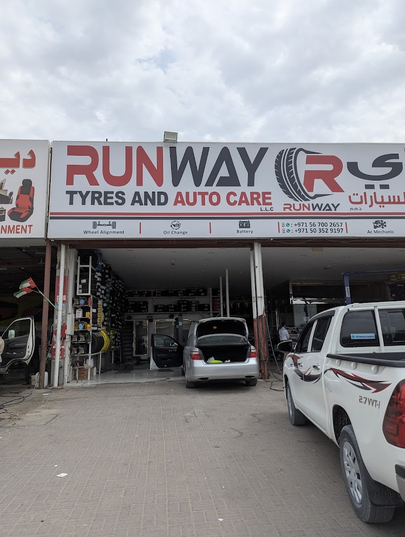 Runway Tyres and Auto Care LLC — Tyre Repair Services in Al Nuaimiya
