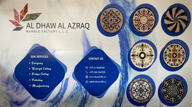 AL DHAW AL AZRAQ MARBLE FACTORY L.L.C — Tiles Marble Granite in Sharjah, Al Nahda