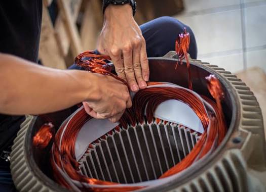 Electric motor winding 