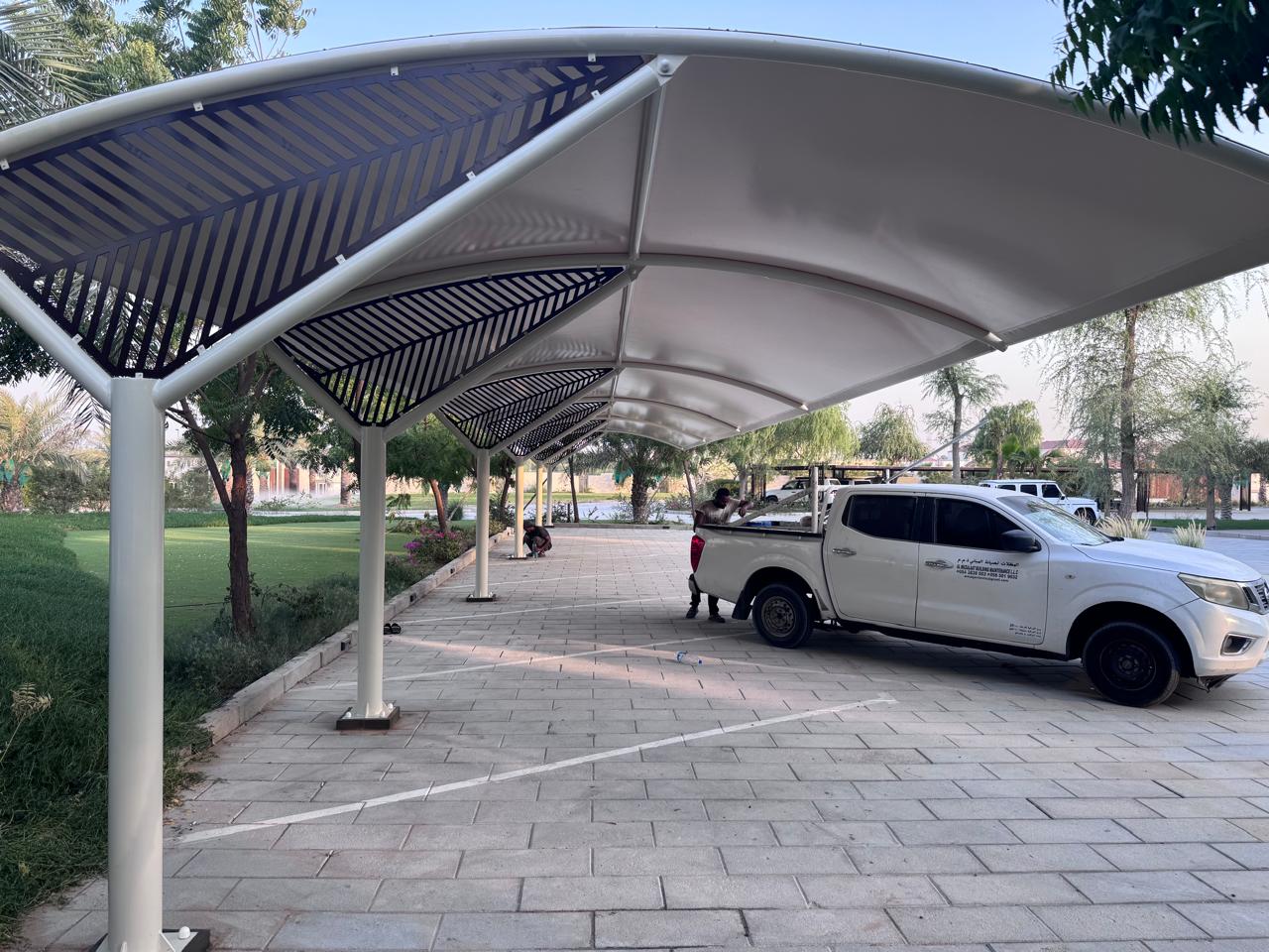 Parking Shades Installation, Car Park Shades, 