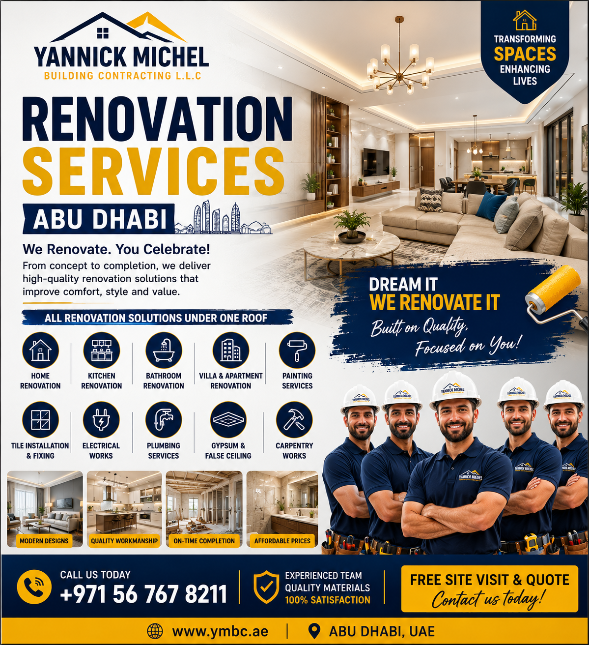 Renovation services in Abu Dhabi