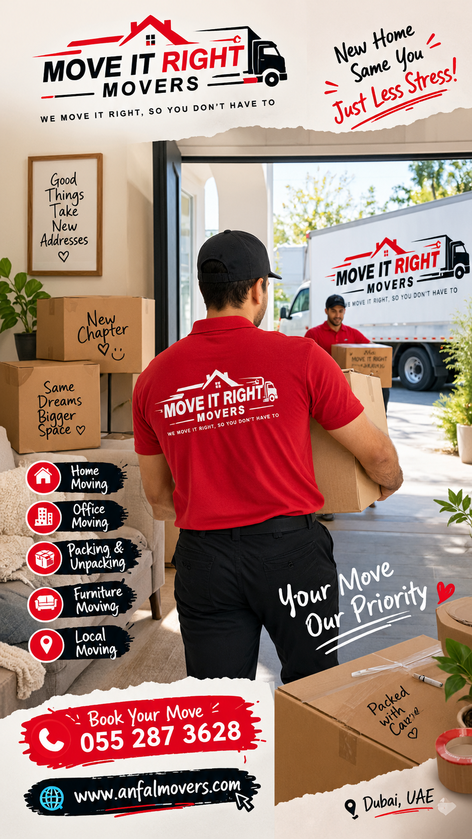 From Packed Boxes to a Perfect New Start | Move It Right Movers Dubai