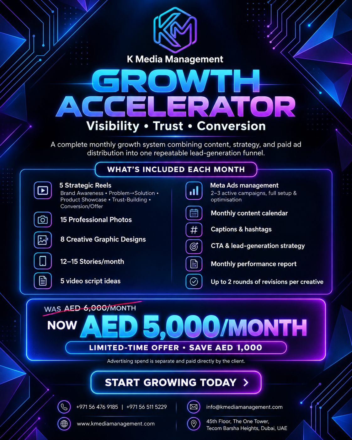 Lead Generation & Social Media Growth Package | K Media Management