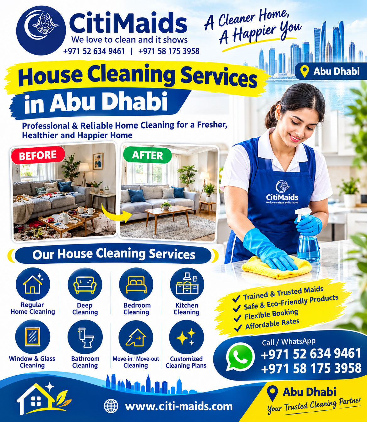 House cleaning services in Abu Dhabi